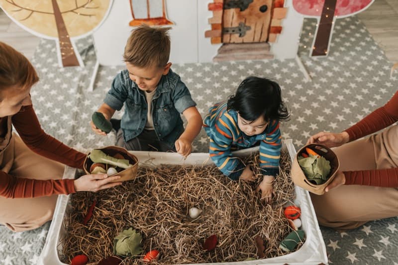 Atelier sensoriel : découverte des aliments par les enfants